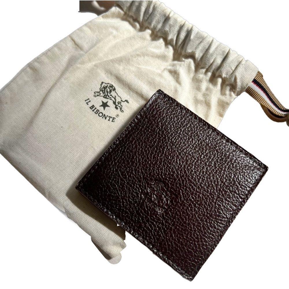 NEW: IL BISONTE, Coin Case, Leather - Picture 4 of 5